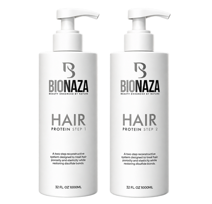 Bionaza HAIR PROTEIN Professional Grade Hair Treatment Step1 & Step2