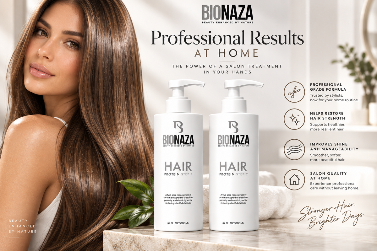 Bionaza HAIR PROTEIN Professional Grade Hair Treatment Step1 & Step2