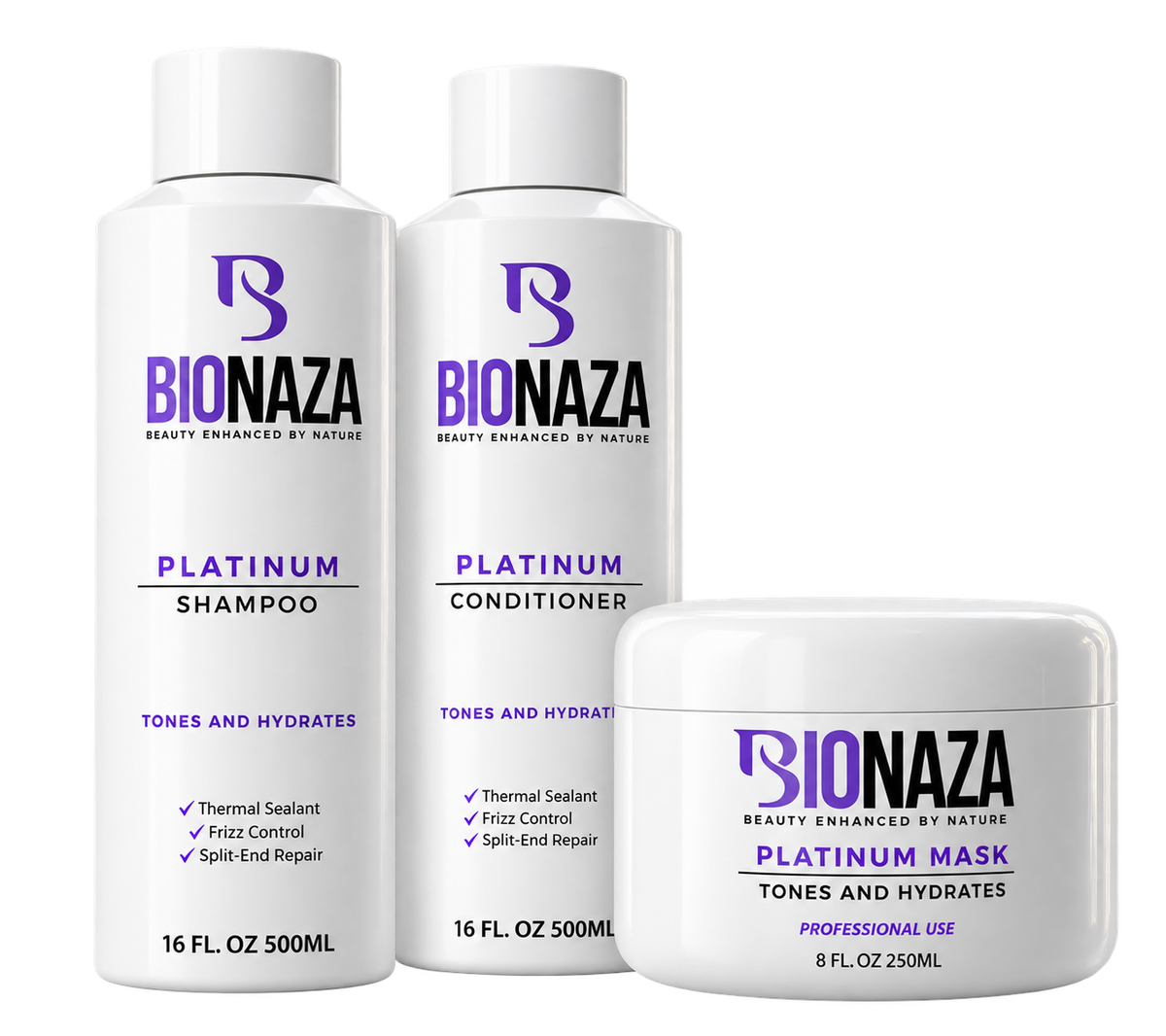 PLATINUM Chemical Processed Hair Treatment Complete Set
