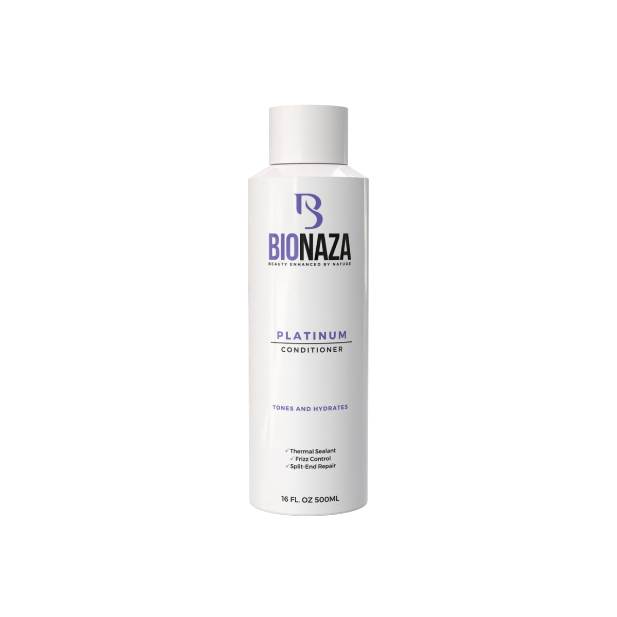 Bionaza Platinum purple toning conditioner for blonde hair 16oz bottle