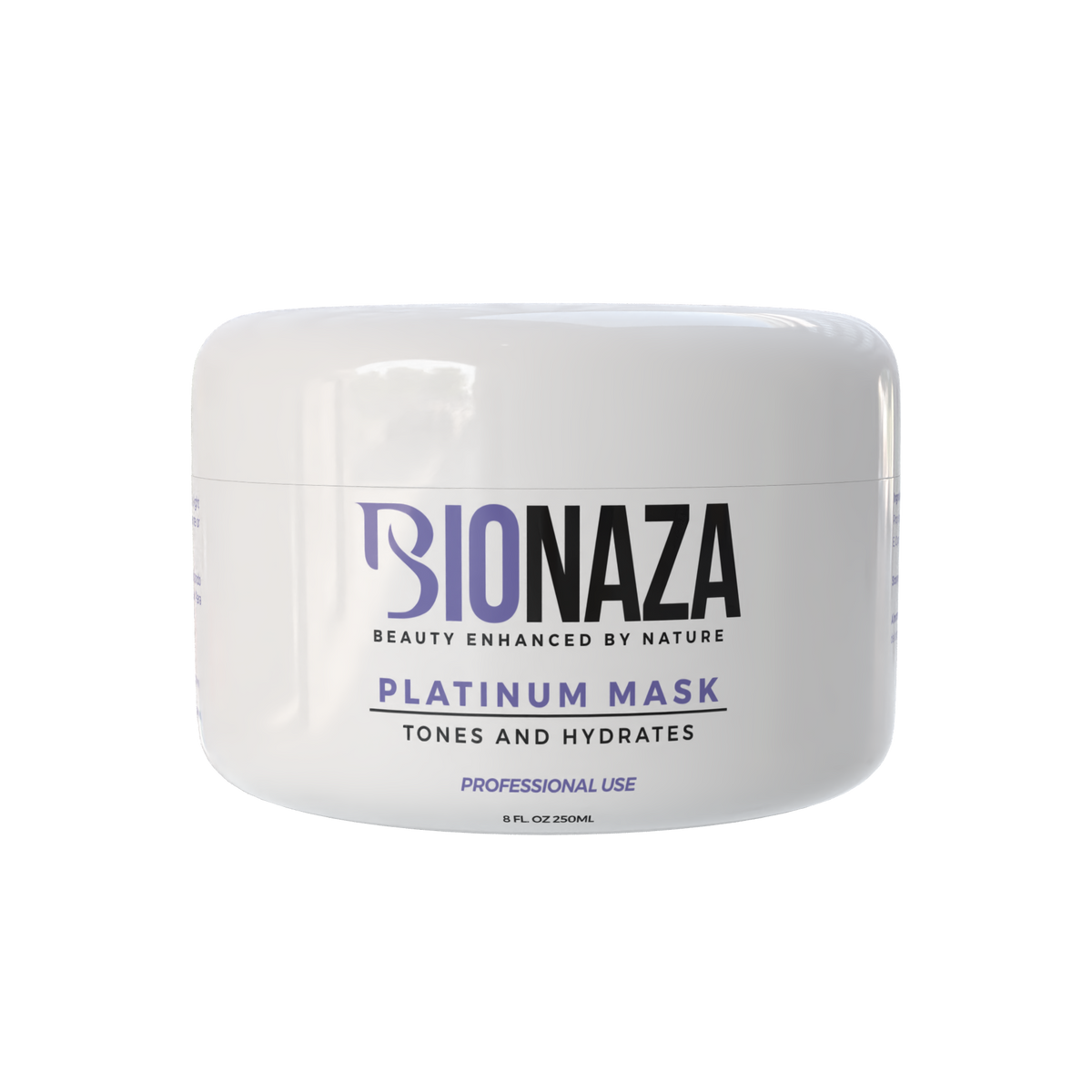 Bionaza Platinum purple toning hair mask for blonde and silver hair 8oz jar