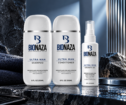 ULTRA MAN Deep Cleansing & Hydration Hair Treatment for Men Complete Set